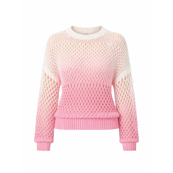ツイン書き割り レディース 編み物\u0026プルオーバー アウター X myfo cotton sweater Pink