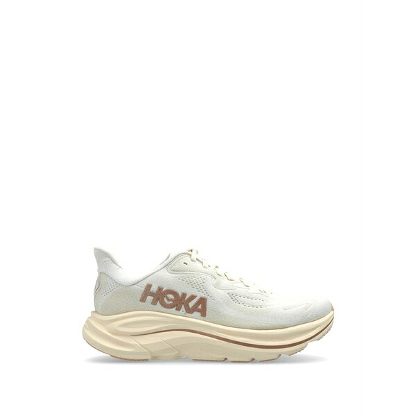 ホカオネオネ レディース スニーカー シューズ Clifton 10 logo-detail sneakers Neutrals