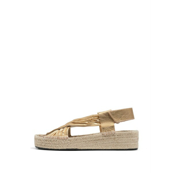 ビンバ イ ローラ レディース サンダル シューズ Leather wedge sandals Gold