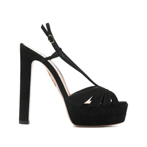 アクアズーラ レディース サンダル シューズ Aim￡e suede sandals Black