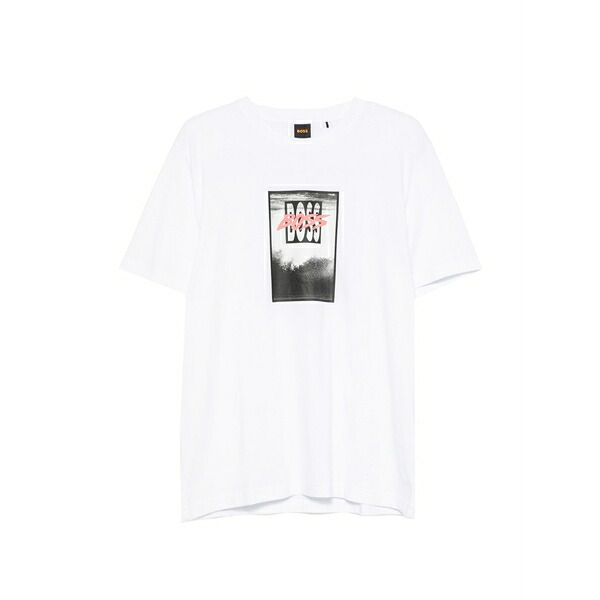 主任者 メンズ ティーシャツ トップス Logo-print t-shirt White