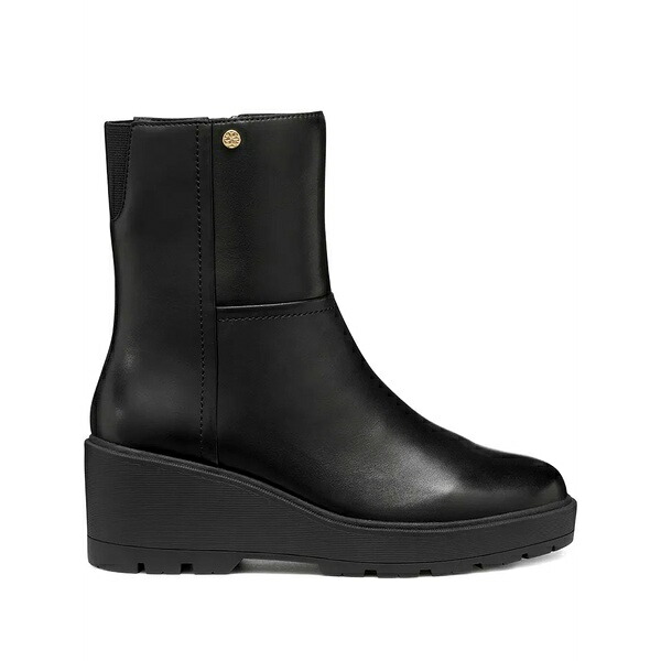 ジェオックス レディース ブーツ シューズ 70mm miereille platform panelled ankle boots Black｜asty