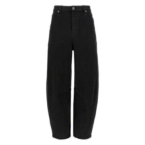 セルフ・ポートレイト レディース ジーンズズボン下 ボトムス High-rise wide-leg jeans Black