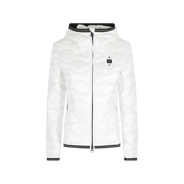 ブラウアー レディース 上衣＆上衣 アウター Camelia hooded quilted jacket White