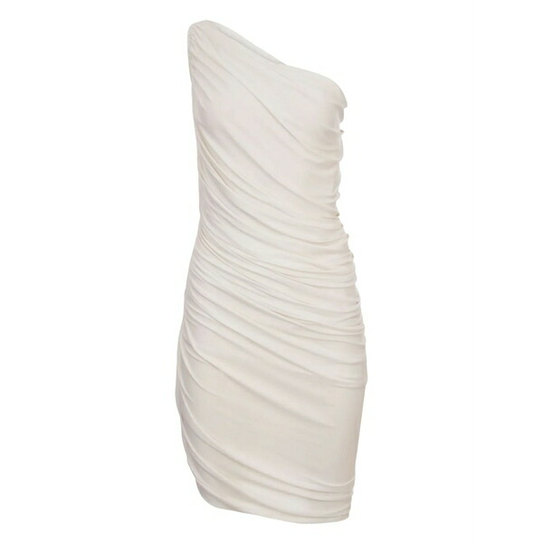 ノーマカマリ レディース 衣裳 トップス Diana one-shoulder ruched mini dress White