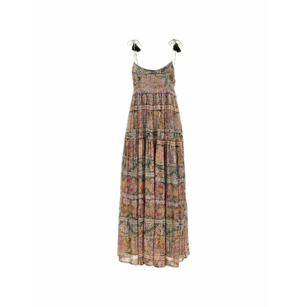 リキソー レディース 衣装 トップス Kamilah paisley-print tiered dress Neutrals