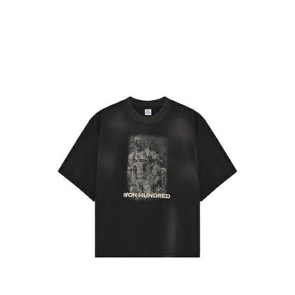 ウォンお手て赤いこと メンズ ティーシャツ トップス Houston astro printed t-shirt Black