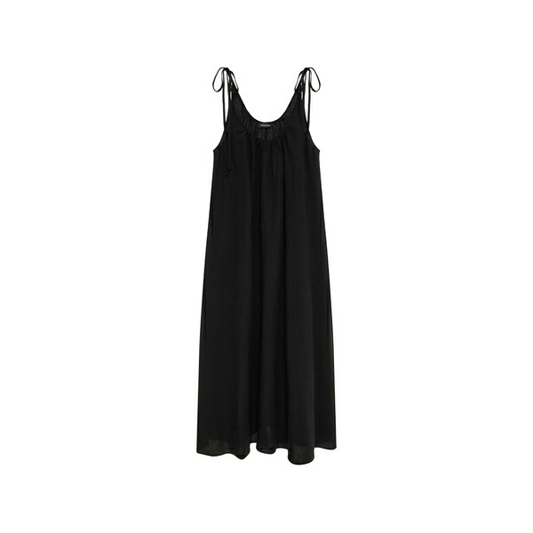 アニービン レディース 衣裳 トップス Flora tie-strap MIDI dress Black
