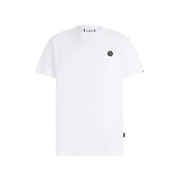 フィリップ飾り気のない メンズ ティーシャツ トップス Crew-neck t-shirt White