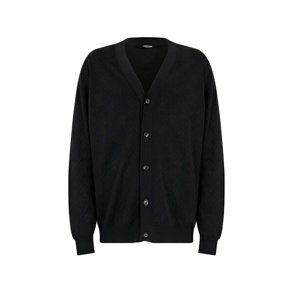 ロベルトカヴァリ メンズ ジレー アウター Button-up cardigan Black