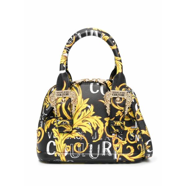 ベルサーチ レディース トートバッグ バッグ Faux-leather mini tote Black|asty