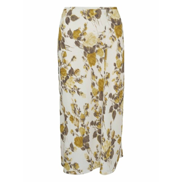意中の女 レディース スコート ボトムス Floral-motif MIDI skirt Neutrals