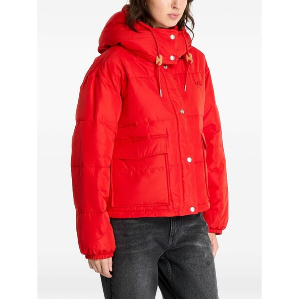 ロバート・エドワード・リー レディース 上衣＆上衣 アウター Padded hooded jacket Red