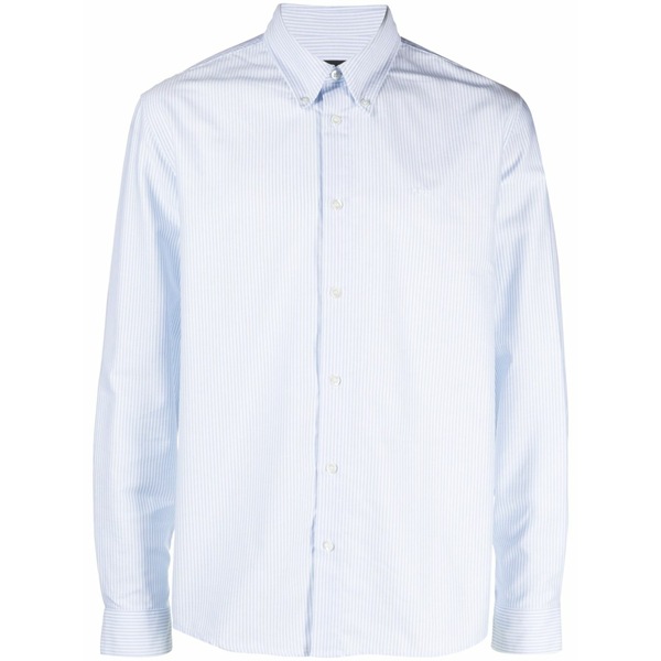 アーペーセー メンズ ティーシャツ トップス Striped cotton shirt Blue