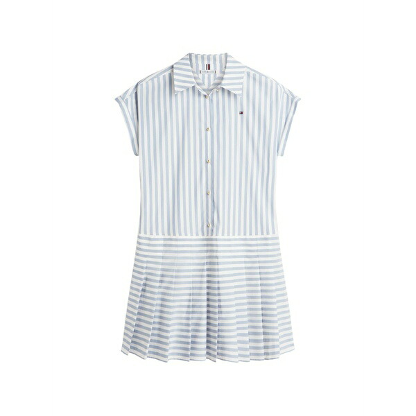 トミー ヒルフィガー レディース 衣裳 トップス Striped pleated dress Blue