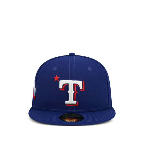 ニュー内鰓 メンズ かぶり笠 佩び物 59fifty texas rangers cap Blue