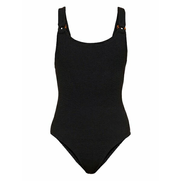 フンザ・ジー レディース 衣裳 トップス Ring-details swimsuit Black