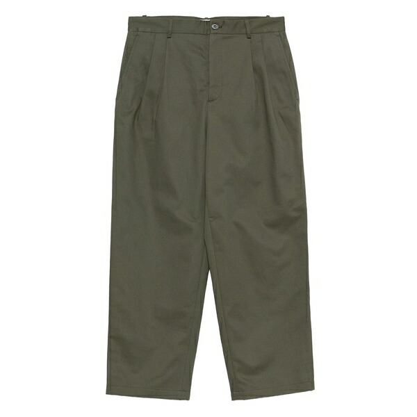 棲み家 狐狸 メンズ 心地よいズボン下 ボトムス Straight-leg trousers Green