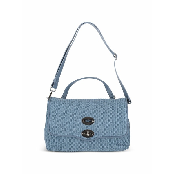 ザネラート レディース ショルダーバッグ 御徒面子 Smal postina￠ turnlock top-handle satchel bag Blue