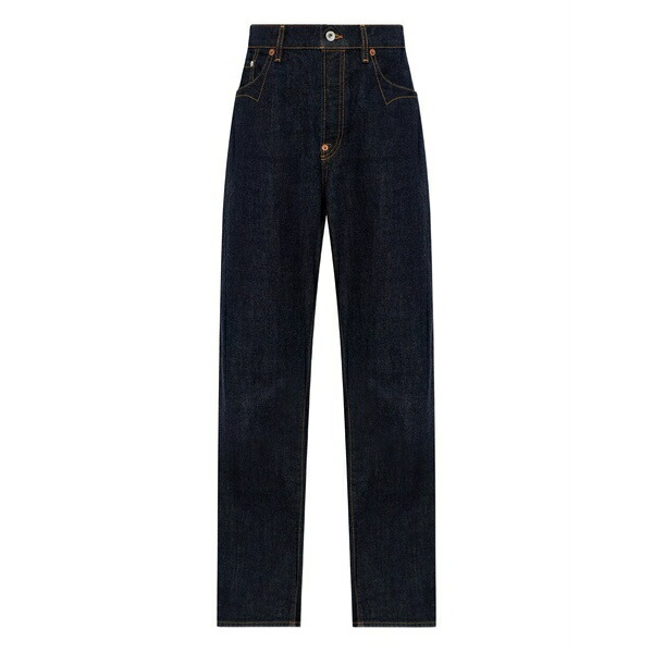 ケンゾー レディース ジーンズズボン下 ボトムス Logo-embroidered jeans Blue