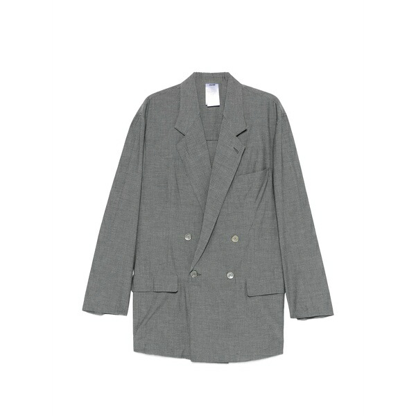 マリアーノ メンズ 上衣＆上衣 アウター Double-breasted jacket Grey