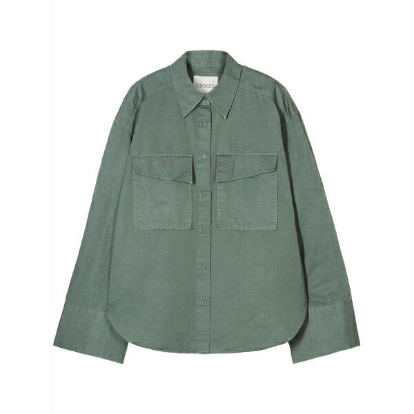 クローズド レディース プルオーバー トップス Utility shirt Green