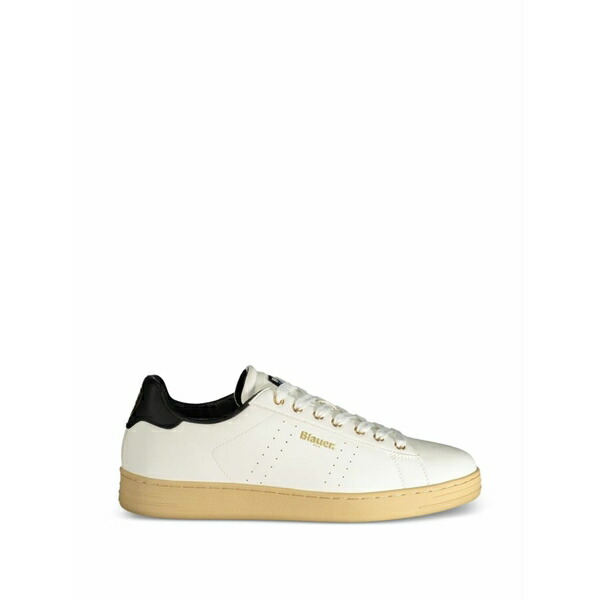 ブラウアー メンズ スニーカー シューズ Perforated logo-print sneakers Neutrals
