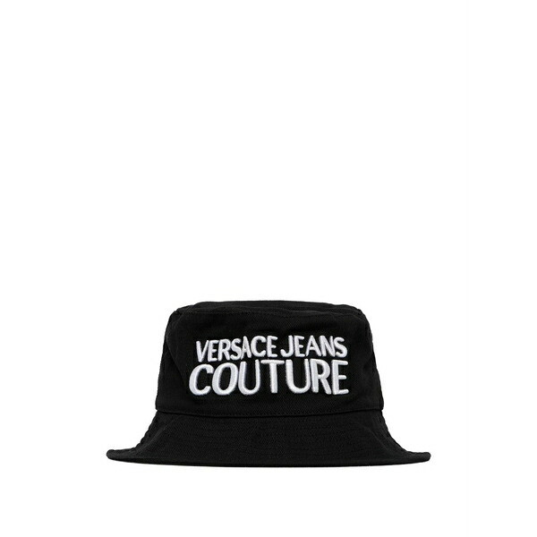 呼びりん探し回る レディース 鳥打ち帽 付属物 Logo-embroidered bucket hat Black