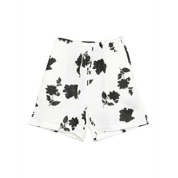 リビアナコンティ レディース 心地好いズボン下 ボトムス Linen shorts White
