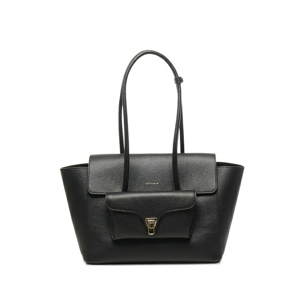 コチネレ レディース トートバッグ 御徒面子 Double beat tote bag Black