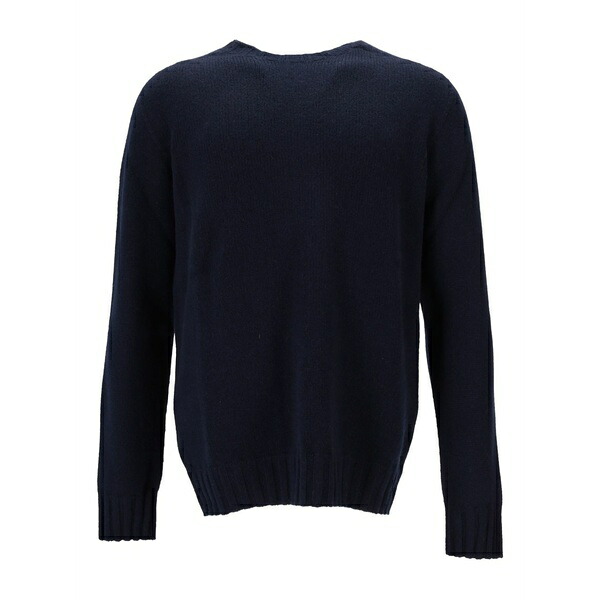 ラ サクラ色 メンズ 編み物\u0026スウェーター アウター Crew-neck sweater Blue