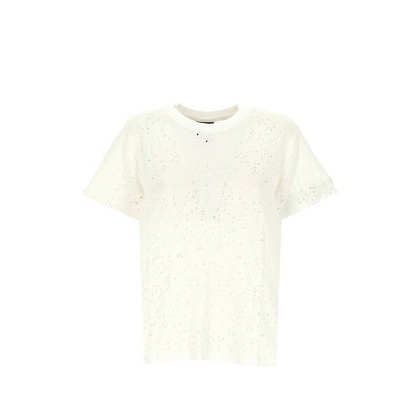 トム・Cr レディース プルオーバー トップス Distressed t-shirt Neutrals
