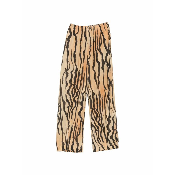 ナヌーシュカ レディース 心地好いズボン下 ボトムス Zoela tiger-print wide-leg trousers Orange
