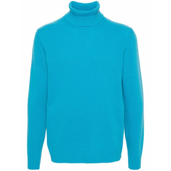ノール メンズ 編み物\u0026プルオーバー アウター Roll-neck sweater Blue