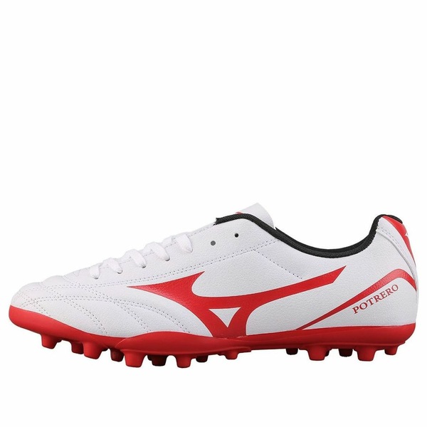 Mizuno ミズノ メンズ スニーカー  【Mizuno Potrero Wide AG Short Nail Soccer Shoes White/Red P1GA189262】  大きさ US_11.5(29.5糎)