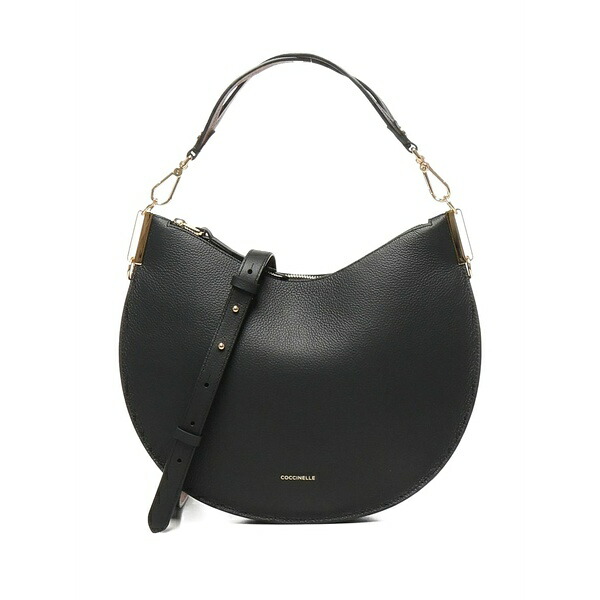 コチネレ レディース ショルダーバッグ 御徒面子 Sunup half-moon top-handle shoulder bag Black