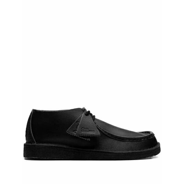 クラークス メンズ ブーツ シューズ Nomad lace-up leather desert boots Black