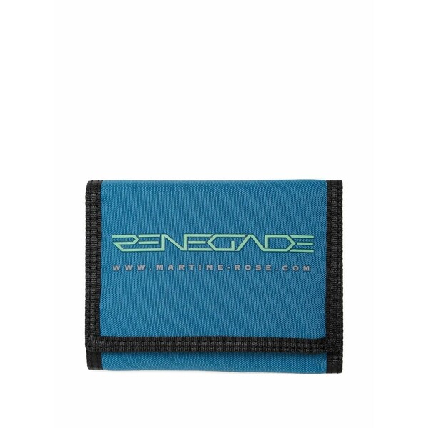 マーティン・ローズ メンズ 財布 アクセサリー Text-embossed wallet Blue｜asty