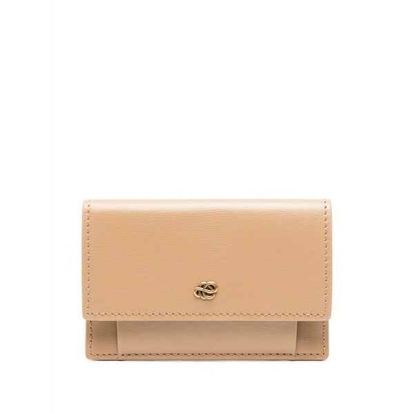 バイマレンバーガー レディース 札入れ 佩び物 Aya logo-plaque leather wallet Neutrals