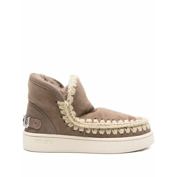 モウ レディース ブーツ シューズ Suede ankle boots Grey
