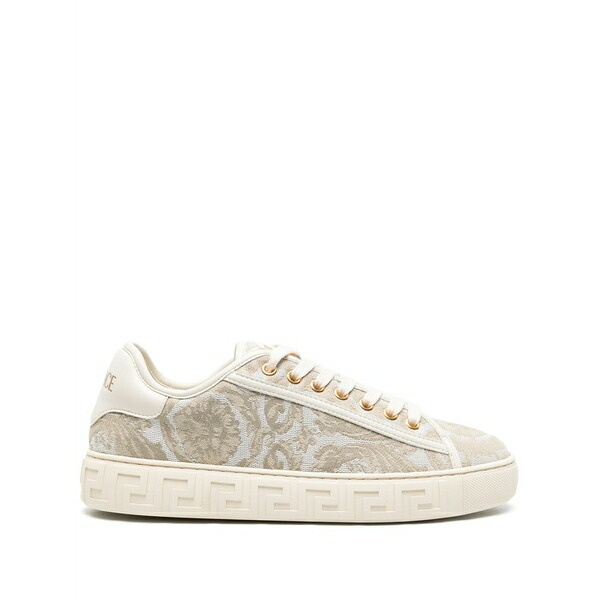 ヴェルサーチ レディース スニーカー シューズ Barocco greca sneakers Neutrals|asty