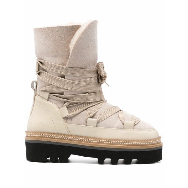 ホーガン レディース ブーツ シューズ H675 boots Neutrals｜asty