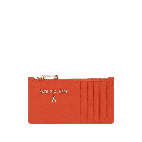 パトリツィア ペペ レディース 紙入れ 付属品 Zip wallet Orange