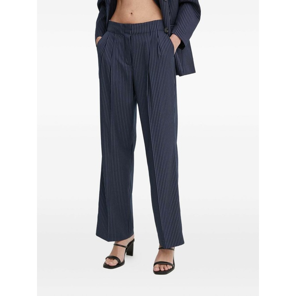 デイ・ビルゲール・エ・ミッケルセン レディース 心地好いズボン下 ボトムス Pinstripe pleated trousers Blue
