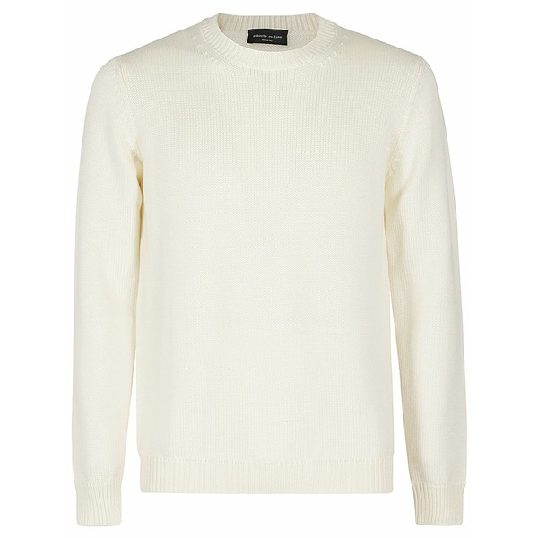 ロベルトコリーナ メンズ ニット&セーター アウター Fine-knit jumper Neutrals|asty