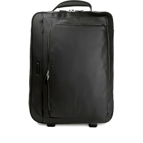 ピークアドロ  メンズ ボストンバッグ 御徒面子 Zipped cabin trolley Black