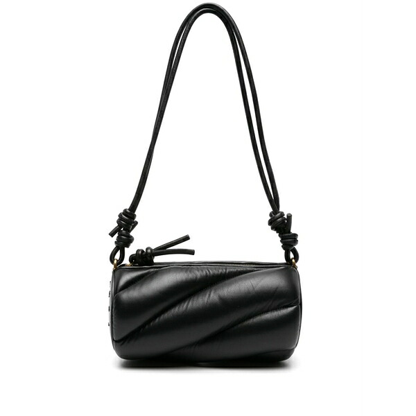 フィオルッチ メンズ ショルダーバッグ 御徒面子 Mella leather shoulder bag  Black