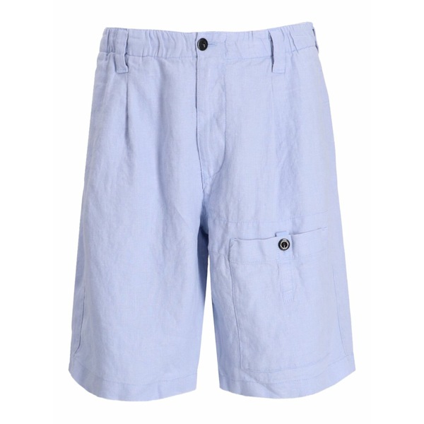 シーピーカンパニー メンズ カジュアルパンツ ボトムス Elasticated-waist bermuda shorts Blue|asty
