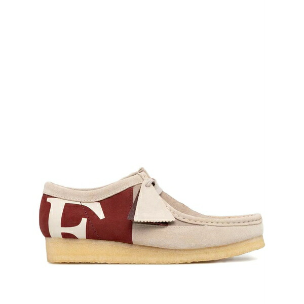 クラークス メンズ スリッポン・ローファー シューズ X franck pellegrino wallabee loafers Red