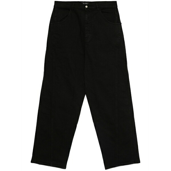 アンドレア ヤコブ メンズ デニムパンツ ボトムス Wide-leg jeans Black｜asty